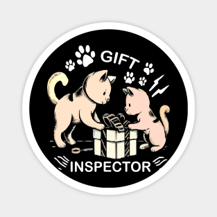 Gift inspector funny cat shirt Magnet